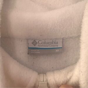 White Columbia zip up Jacket